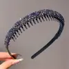 Faixa de cabelo de alta qualidade, luxuosa e bonita para mulheres, especialmente projetada para lavar o rosto, com dentes para um ajuste seguro, fresca e estilosa, acessório de cabelo antiderrapante
