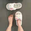 Lindas Zapatillas de Felpa de Gatito de Dibujos Animados para Mujer 2026 Otoño Invierno Zapatillas con Lazo para Niñas Zapatillas Casuales para el Hogar