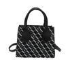 Bolsa de ombro estampada elegante de nicho Bolsa transversal vintage distintiva Ins 2024 Outono Casual Axila Bolsa quadrada