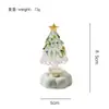 Árbol de Navidad 6.5cm Cerámica Cepillada Hecho a Mano Adorno Giratorio Regalo de Navidad Artesanías Creativas Mayoreo