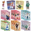 8 Estilos Desenho Animado Zootopia Troca de Rosto Colagem DIY Artesanato Diário Capa de Celular Caderno Decoração INS À Prova d'Água