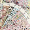 [Personalizado] Popular Animal de Dibujos Animados Coreano Bobobo Pegatinas Coreanas Láser Lindas Pegatinas para Tarjetas de Diario Hecho a Mano