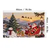 Tecido de Fundo para Decoração de Natal Poliéster Espessado Arranjo Festivo Árvore de Natal Cena de Neve Parede de Fundo para Fotografia Tecido de Atmosfera