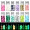Luminosa Nail Art Lantejoulas Glitter Conjunto de Série Mágica Luminosa 24 Frascos de Cor Esmalte Gel Amazon Cross Border