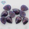 Huagang Gema Forma de Pera Color Artificial Sintético Gema Australiana Piedra Desnuda Forma de Gota Base Plana Cara Lisa Ópalo FH22