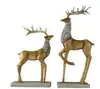Adornos Creativos de Estilo Europeo Adornos para el Hogar Adornos para Salas de Muestras Ciervo Manualidades de Resina para Oficina Decoraciones Suaves