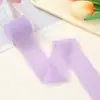 Nova Fita de Chiffon com Borda Crua Rasgada à Mão Fitas Serpentinas com Franjas Decoração de Laço Tecido de Renda com Fios de Imitação de Neve Outros