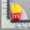 Cola Creme Case para Celular DIY Acessórios de Resina Brinquedo de Comida do McDonald's Batata Frita Clip Bico de Pato Acessórios de Cabelo Material Atacado