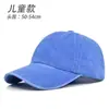 Chapéu Infantil Retrô de Tecido Macio, Chapéu Masculino de Algodão Lavado, Chapéu Vintage de Jeans, Chapéu de Sol, Boné de Baseball Personalizável com Logo
