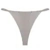 Suministro Exclusivo Transfronterizo de Panties Sexys Finos Sin Costuras de Tiro Bajo para Mujer, Ropa Interior Deportiva Cómoda, Transpirable y de Secado Rápido de Seda de Hielo de Una Pieza