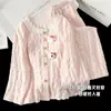 2026 Pijamas Nuevos para Niños Primavera y Otoño Niñas Algodón Nube Manga Larga Estudiantes de Secundaria Estilo Otoño Niñas Ropa de Casa de Princesa