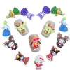 Adornos Navideños de Dibujos Animados Sanrio para Uñas Ciervo Lindo Santa Gato Kt Decoraciones para Uñas y Aretes DIY