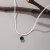 Collar de Diamantes Brillantes de Alta Gama Coreano Collar Brillante para Mujer Lujo Ligero Diseño Retro Elegante Versátil Cadena para Clavícula
