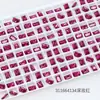 Dongzhou Diamante para Uñas Rosa Rojo Punto de Diamante Accesorios para Joyería DIY Forma Ovalada Especial Uña Portátil Diamante para Uña Venta al por Mayor