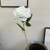 Rosa de una sola cabeza, flor artificial, cascada, red de flores, rosa roja, arreglo floral de pared, ceremonia de boda, decoración del salón de bodas, rosa rizada