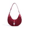 Nova Bolsa Croissant Retrô Acolchoada Patchwork 2026 com Toque de Luxo, Bolsa de Ombro Fashion, Bolsa Transversal para Mulheres, Bolsa de Meia-Lua para Axila