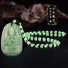 Jade Artificial Jade Hetian doze Signos Oito Guardiões mahjong Pingente de Buda corrente para suéter masculino e feminino