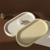 Amapola DIY Plato Ovalado de Resina de Cristal para Guardar Molde de Silicona Bandeja de Yeso para Aromaterapia Molde para Adorno