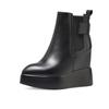 Botas Chelsea com Plataforma Grossa de 12cm para Aumentar a Altura, Novo Estilo Outono e Inverno 2026, Botas Curtas para Aumentar a Altura para Pessoas Baixinhas