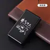 Estuche Delgado para Cigarrillos para 20 Cigarrillos, Ultra-Delgado Portátil para Hombre, Automático Pop-Up, Resistente a la Humedad, Aleación de Aluminio Grabada, Estuche de Cigarrillos de Gama Alta
