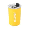 Caneca de Café de Aço Inoxidável 304 com Tampa, à Prova de Poeira, Caneca Portátil, Aparência Premium, Garrafa de Água Portátil tipo Cola para Homens e Mulheres