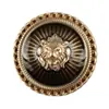 Chanel Cabeza de León Botón Metálico para Señalar Aceite Camisa Suéter Abrigo de Lana Tejido Abrigo Abrigo Gabardina Accesorios Decorativos Hebilla