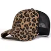 Gorra de Béisbol de Algodón con Estampado de Leopardo Grande, Estilo Coreano Nuevo, Primavera y Verano Transfronterizo, para Hombres y Mujeres, Sombrero de Sol de Algodón, Sombrero con Estampado de Leopardo