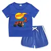 Camiseta de cuello redondo para niños de verano 2023, pantalones cortos, camisa informal coreana, camiseta interior absorbente de sudor para niños
