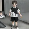 Estilo Chino Ropa Hanfu para Niños Ropa de Verano para Niños 2026 Nuevo Manga Corta Nuevo de Verano para Niños Ropa de Verano para Bebés Estilo Chino