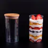 Directo de fábrica tapa desechable de bambú lata de alimentos horneado haolilai caja de pastel al aire logo
