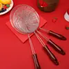 Rede de Utensílios de Mesa Qiayu Vazamento Mínimo Cozinha Doméstica Panela Quente Colher de Macarrão Escorredor 201 Colador Frito Criptografado Aço Inoxidável