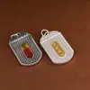 Ciervo Dorado Rey Plata Pura 999 Martillado Plata Lisa Chapado en Oro Vintage Gota de Aceite Año Zodiacal del Caballo Carácter de Bendición Colgante Cuadrado Collar