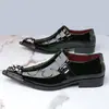 Superventas de Amazon Transfronterizo Cabeza de Hierro Tamaño Grande Estilo Británico Moderno Casual Zapatos de Cuero para Hombre Formal de Negocios - 25731