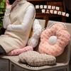 Almofada Jacquard de Lã de Cordeiro Simples Enchimento Macio e Confortável Futon Cheio Sofá Macio Aplicável em Múltiplas Cenas e Aprovado