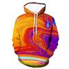 Suéter informal holgado con estampado 3D para hombre, sudadera con capucha colorida de moda de otoño e invierno de Europa y América, comercio exterior transfronterizo