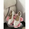 Zapatos Delicados de Correa Única con Tacones Gruesos, Zapatos Qipao, Zapatos Mary Jane de Estilo Francés para Mujer, Nuevo Modelo 2026, Nuevos Tacones Altos con Lazo de Estilo Chino