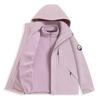 Luotuo Mismo Estilo Tres en Uno para Mujer Cortavientos e Impermeable Otoño e Invierno Exterior Casual Versátil Chaqueta Desmontable Moderna
