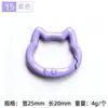 C22 Gatinho Fecho de Mola Joias DIY Acessórios para Bonecas Argolas de Salto Abertas Coloridas Argolas para Chaveiro Argolas de Conexão para Miçangas Perler