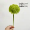 Planta verde simulada com Yang cravo verde venda quente transfronteiriça bola espinhosa sentir cravo flor falsa de plástico bola de pelo verde decoração de mesa de jantar
