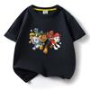 Ropa para niños Wang Wang, camiseta de algodón con cuello redondo y manga corta, nueva camiseta de verano, camiseta de media manga, una generación de cabello