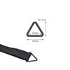 Suministro al contado semicírculo de plástico negro Hebilla D accesorios para equipaje Anillo D semicírculo correa cincha hebilla triangular