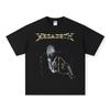 MEGADETH Heavy Rock Band Camiseta de manga curta masculina e feminina vintage Cross-border lavado antigo impresso moderno masculino