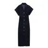 Moda europea y americana transfronteriza para mujer, popular en AliExpress, elegante vestido midi para ir al trabajo, estilo socialité, corte ajustado, entallado en la cintura, vestido de longitud media