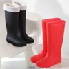Botas de Chuva Femininas Antiderrapantes para Primavera e Verão, Botas Altas para Temporada Chuvosa, Botas de Trabalho Britânicas, Sapatos de Borracha da Moda, Sapatos Aquáticos Femininos 37, Botas de Água para Maré Alta