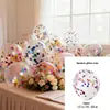Balões Confete Lantejoula Coloridos Novo Estilo 12 Polegadas Decoração de Festa de Aniversário Casamento Decoração de Ambiente Arranjo de Cena de Casamento