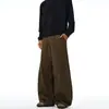 Pantalones Casuales Anchos Desestructurados Vintage Estilo Americano Lktm para Hombre, Marca de Tendencia Unisex, Diseño Holgado, Pantalones Largos hasta el Suelo