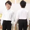Camisas Blancas Pequeñas, Medianas y Grandes para Hombres y Mujeres, Camisas de Manga Larga para Niños y Niñas de Primaria, Uniformes Escolares, Actuaciones de Primavera, Verano, Otoño e Invierno