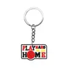 Llavero Colgante de Baloncesto de Dibujos Animados Llavero de Bola de Goma Suave de PVC Decoración DIY para Mochila Accesorios de Amazon Venta al por Mayor