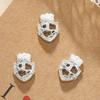 Acessórios de Nail Art da Moda Tendência Liga de Liga Oca Prata Laço 3D Metal Nail Pérola Laço Resistente