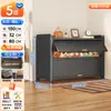 Zapatero de Acero a Prueba de Polvo para la Entrada del Hogar Gabinete de Entrada Multicapa Gabinete de Almacenamiento de Gran Capacidad Entrada con Puerta Abatible Estante para Zapatos Multicapa